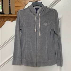 Ralph Lauren zip up hoodie. Size medium!